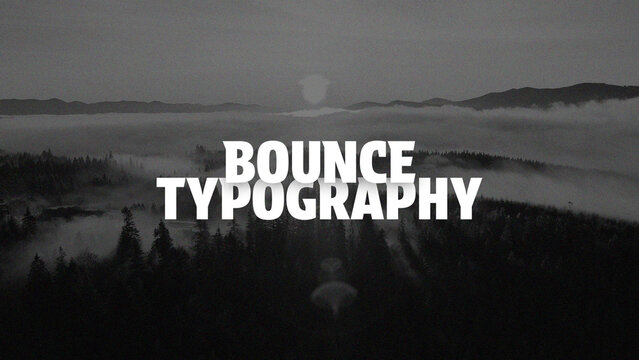 Bounce Kinetic Typography Animation