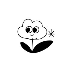 Open book, dark-outlined with blank, white pages