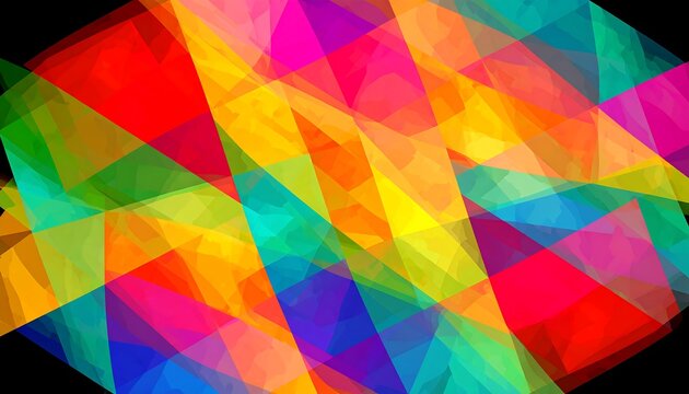 Vibrant abstract polygon pattern