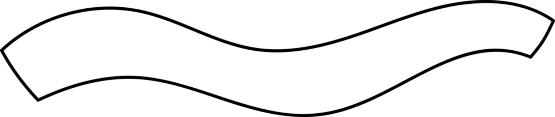 Curved Ribbon Banner