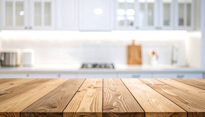 Wooden kitchen counter top