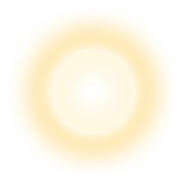 glowing sun circle effect