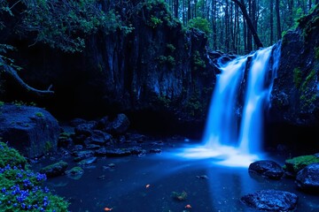 Starlit Waterfall	
