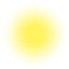 Yellow glowing circle light effect