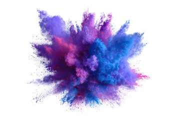 Fototapeta premium Vibrant explosion of multicolored powder