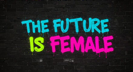 Obraz premium Graffiti mural stating 