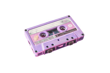 Obraz premium A stylized, pastel-colored audio cassette tape