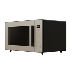 Fototapeta premium Microwave Right Side View 3D Render Illustration
