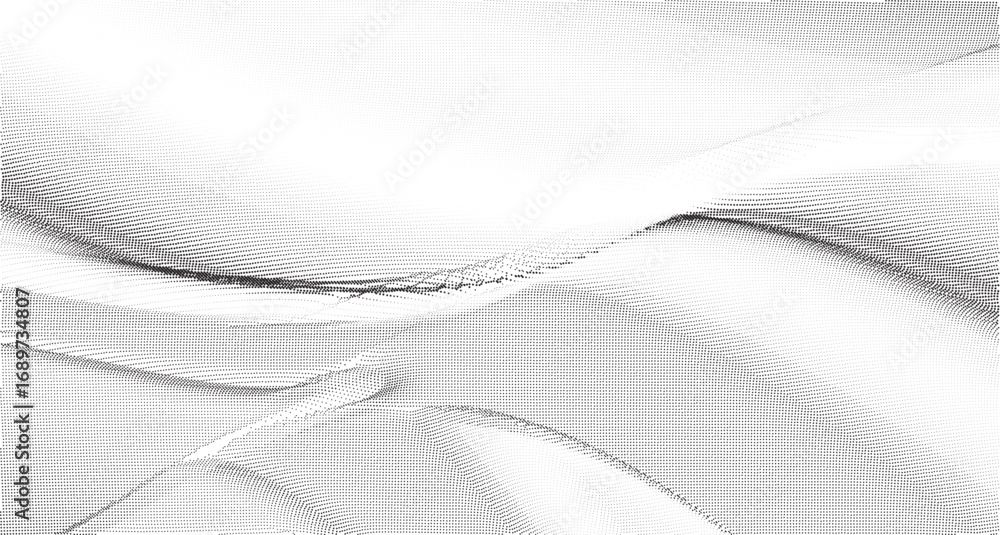 Aufkleber light gradient halftone dots grunge wide background. abstract halftone monochrome dotted overlay vec