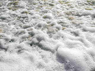 snow on the beach