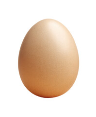 Single, light brown egg, smooth surface