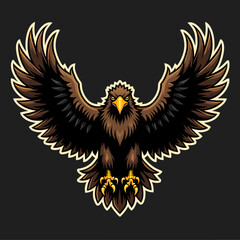 Obraz premium Eagle Spread Mascot Logo 
