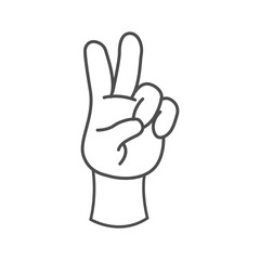 Hand Gestures Vector – Thumbs Up, Like Sign, Peace Sign, OK Sign
