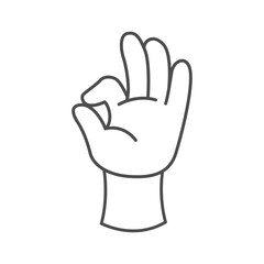 Minimalist Hand Illustration – Modern Line Drawing of Fingers
