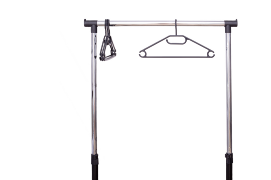 empty rail for clothes, png file