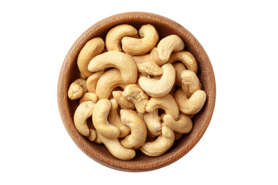 Roasted cashews in a wooden bowl (2)