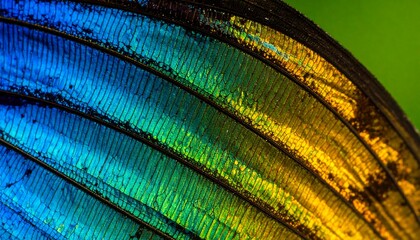 Vibrant butterfly wing scales