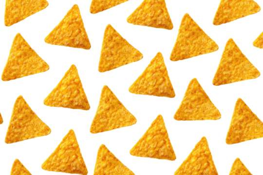 Crispy triangle-shaped snacks on black
