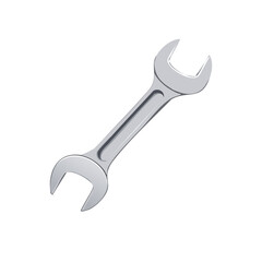 A detailed close-up shot of a wrench, highlighting its design and metallic texture. This tool symbolizes construction and repair