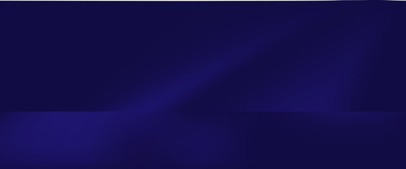 Blue-green gradient studio room, abstract background pattern, walls and floor reflect neon lights, dark tones and feel  speed of digital technology connected blue-green background. vector