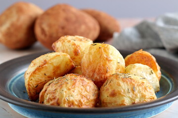 Air Fryer Roast Potatoes with dried thyme