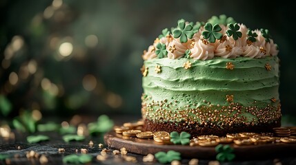 Shamrock cake festive st patricks photos