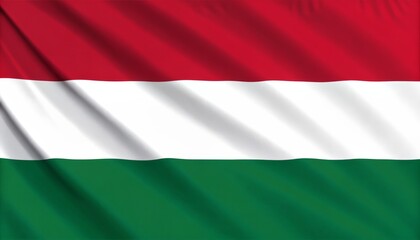 Obraz premium Waving flag of hungary, a symbol of national pride and identity