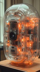 Transparent device detailed internal tech pictures