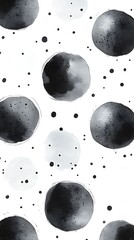 Watercolor circle pattern modern print images