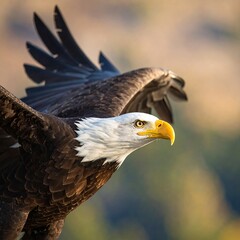 Obraz premium Majestic eagle in flight (1)