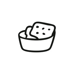 Document with seal, two lines of text