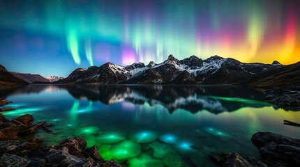 Fototapeta premium pristine alpine lake