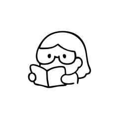 Man runs through water, minimal black and white drawing