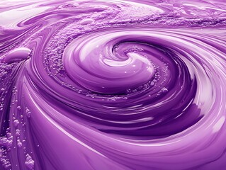 Abstract Swirling Purple Liquid Paint Texture Background