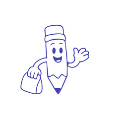 Blue map pointer, teardrop shape, circle detail