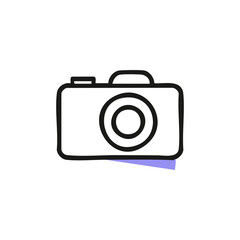 Stylized rocket ship on ascent