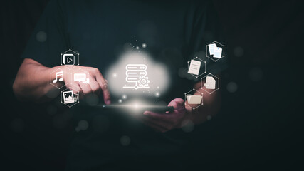 Cloud Computing and Cloud Technology Centralized Data Centers Enabling Cross-Device Access, Network...