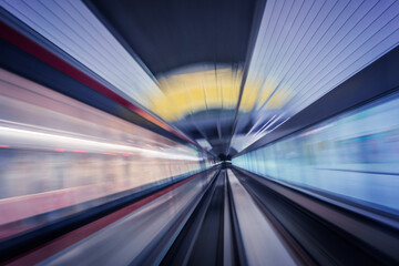 Túnel abstracto velocidad