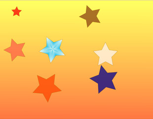 Abstract Fluid Gradient Background with Colorful Geometric Shapes