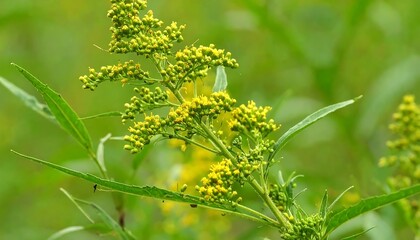 Close-up of vibrant yellow flowers and foliage