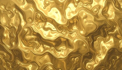 Abstract gold liquid texture