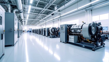 Industrial machinery in a modern factory