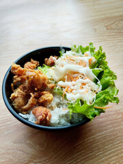 Japanese-Style Chicken Teriyaki with Rice and Greens