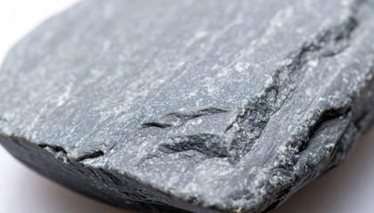 Close-Up of Gray Slate Stone Texture