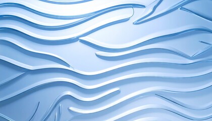 Abstract Blue Rippled Acrylic Panel Background Texture