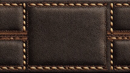 Chocolate brown leather texture with realistic