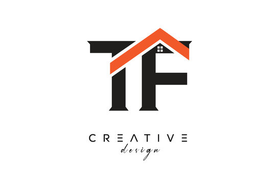 TF Creative Real Estate Architecture Monogram and Home Logo