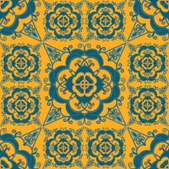 vector set of green eco icons pattern  on yellow background doodle mandala