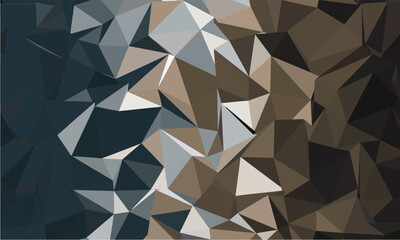 Obraz premium Triangle pattern presents an abstract blend of deep blue, brown, and gray hues