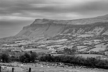 Scene is peaceful and serene, with the vast expanse of land